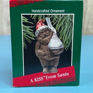 Hallmark Keepsake Ornament A Kiss From Santa Handcrafted Ornament